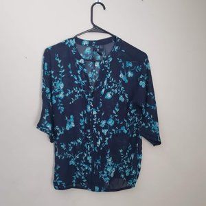 Gap Floral sheer blouse